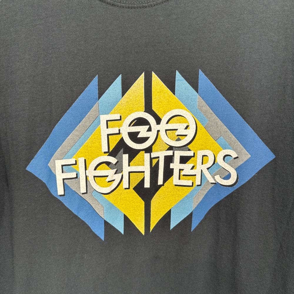Foo Fighters Concrete and Gold Tour 2017 2018 Band T Shirt Mens Large Black Tee - Picture 2 of 7